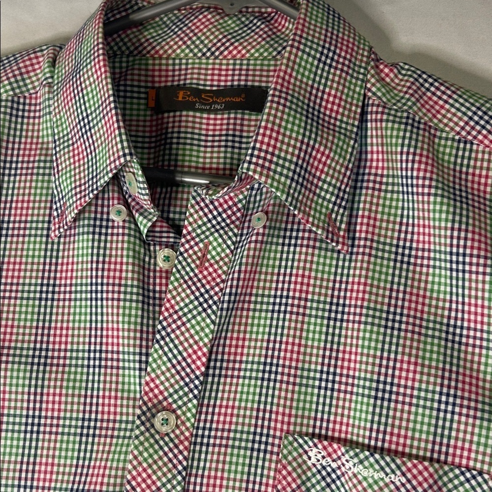 Ben Sherman Multicolor Checkered Men's Shirt size L